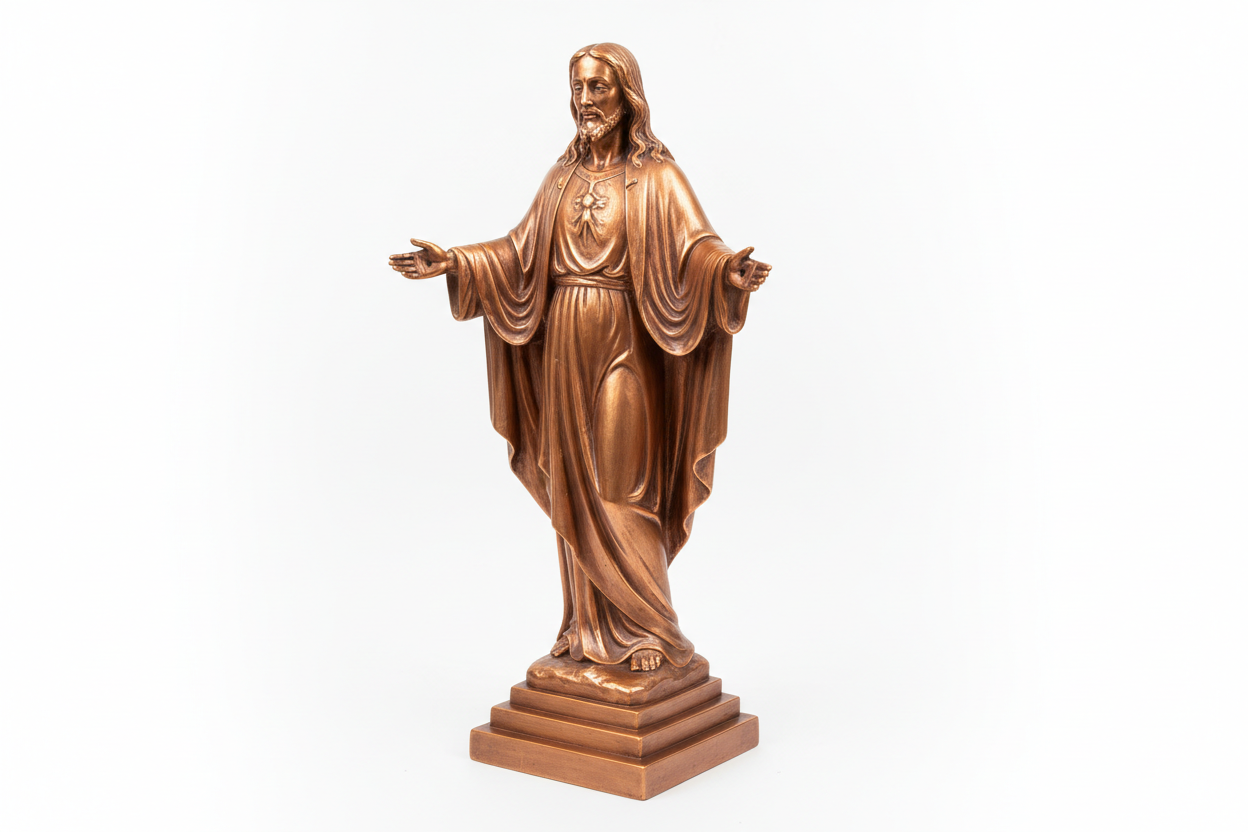 Estátua de Jesus em cobre