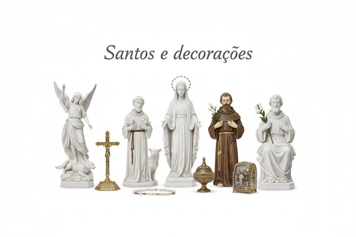 Santos e decorações